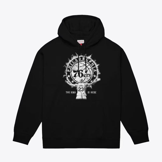 LeBron James Philadelphia 76ers Mitchell & Ness Witness Hoodie - Black