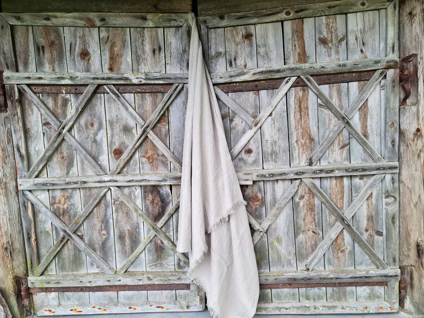 Heavy raw linen blanket, softened rustic linen couch cover, farmhouse inspire beige fringed linen throw beach wrap, rough texture sofa throw
