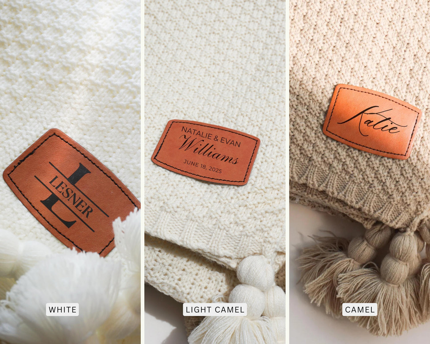 Name Custom Blanket Personalized Blanket for Adult Blanket Monogrammed Blanket Wedding Gift Housewarming Gift For Couple Boho Throw Blanket