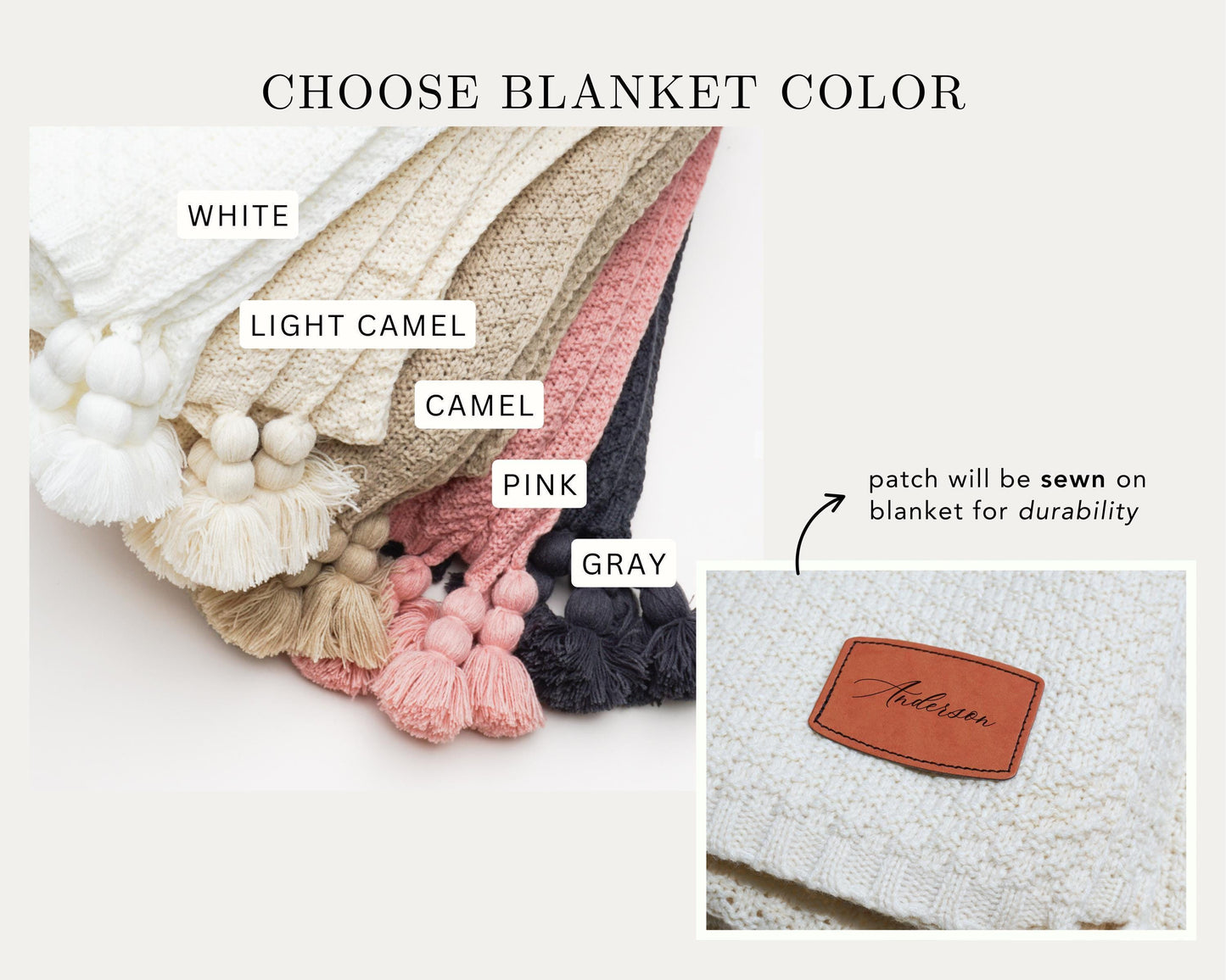Name Custom Blanket Personalized Blanket for Adult Blanket Monogrammed Blanket Wedding Gift Housewarming Gift For Couple Boho Throw Blanket
