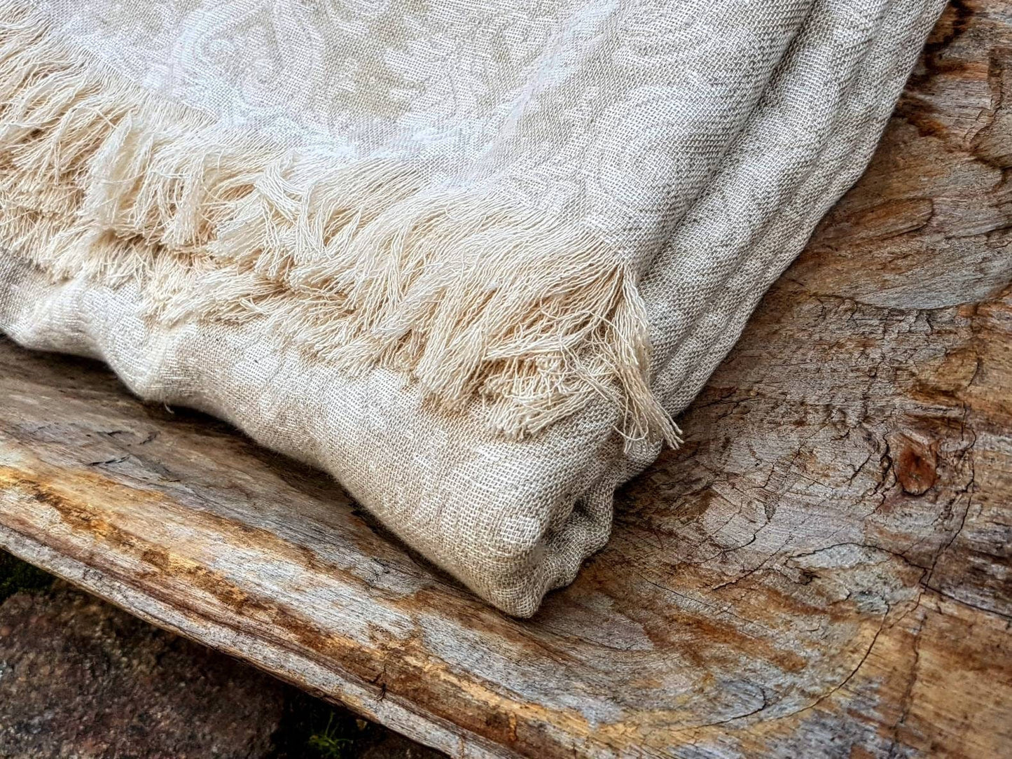 Linen blanket, softened linen blanket, damask linen blanket, linen throw, beach blanket, raw linen throw, flax blanket, pastel linen blanket