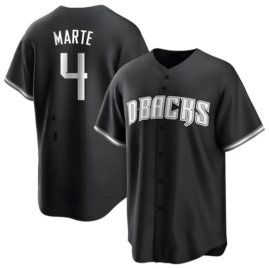 Arizona Diamondbacks #4 Ketel Marte Player Player Black Game Home Stitched Baseball Jersey