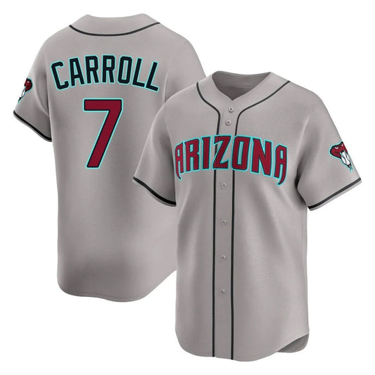 Arizona Diamondbacks #7 Corbin Carroll Player Gray Road Limited Home Game Stitched Baseball Jersey