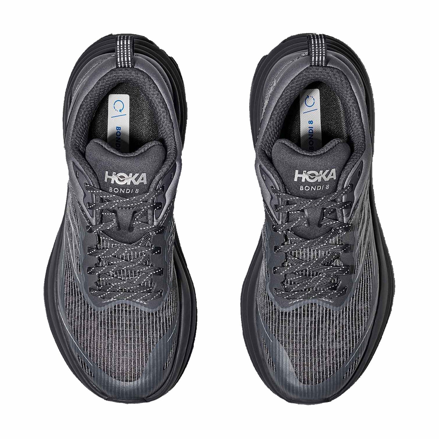 Hoka Unisex Bondi 8 TS Caged (Charcoal Grey/Grey Skies)