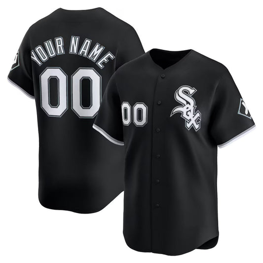 Custom Chicago White Sox Black Alternate Limited Baseball Jersey