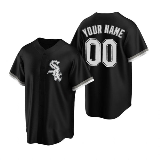 Custom Chicago White Sox Black Stitched Cool Baseball Jersey