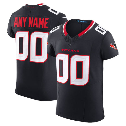 Custom H.Texans Navy Team Vapor F.U.S.E. Elite Jersey