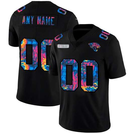 Custom J.Jaguars Multi-Color Black 2020 Crucial Catch Vapor Untouchable Limited Jersey