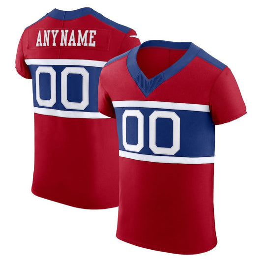 Custom NY.Giants Red Alternate Vapor F.U.S.E. Elite Jersey