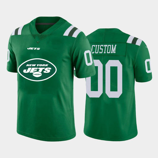 Custom NY.Jets Green Team Big Logo Vapor Untouchable Limited Jersey