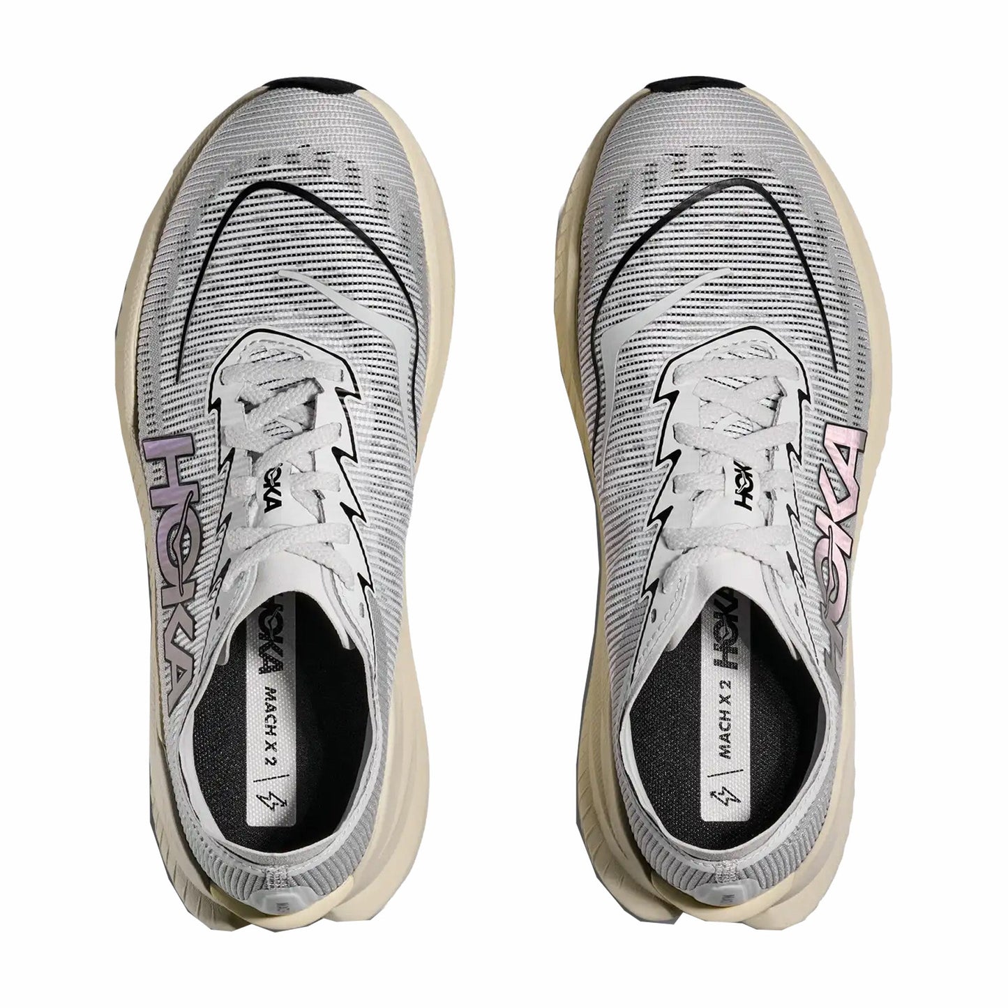 Hoka Unisex Mach X2 (White/Cosmic Grey)