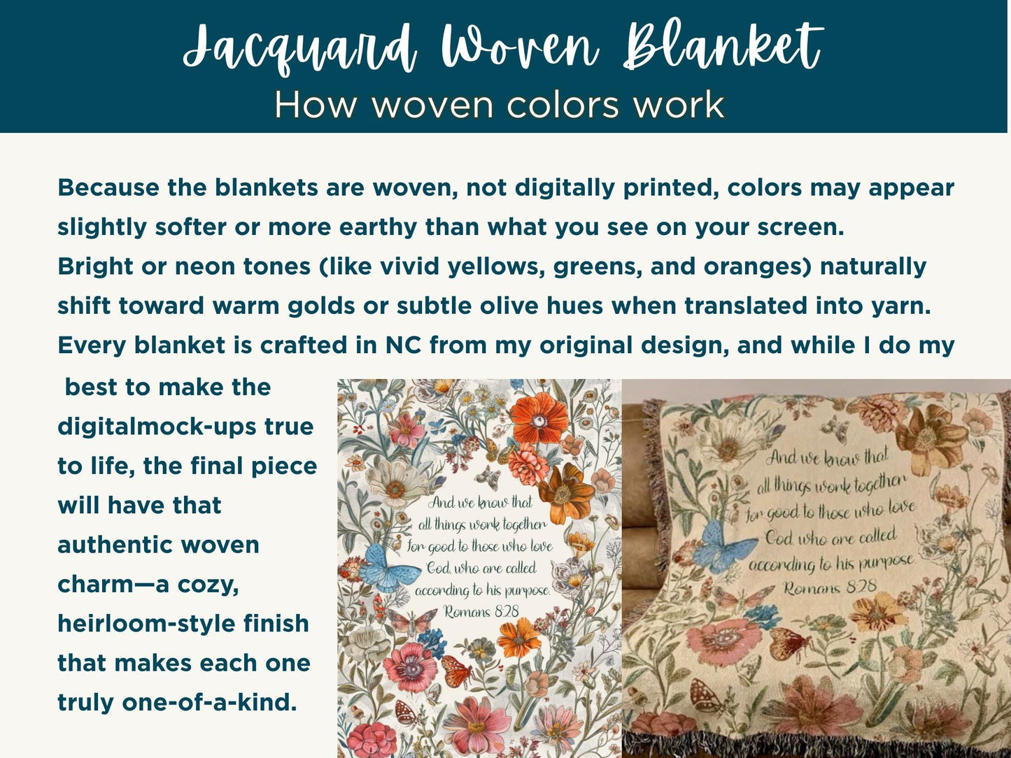 Christianity Gifts For Women, Cozy Bible Verse Scriptural Gifted Woven Blanket, Religious Scripture Art Throw,Christian Home Decore Tapestry