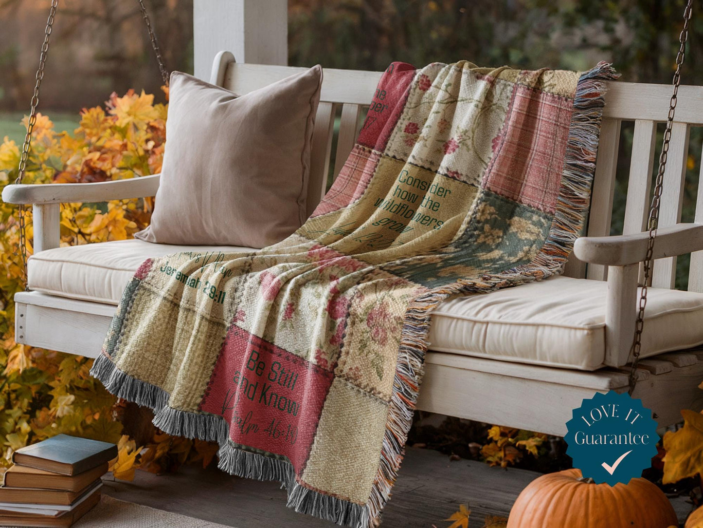 Christianity Gifts For Women, Cozy Bible Verse Scriptural Gifted Woven Blanket, Religious Scripture Art Throw,Christian Home Decore Tapestry